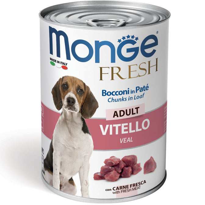 Monge Fresh Bocconi in Paté Vitello con Ortaggi – Puppy 400 g