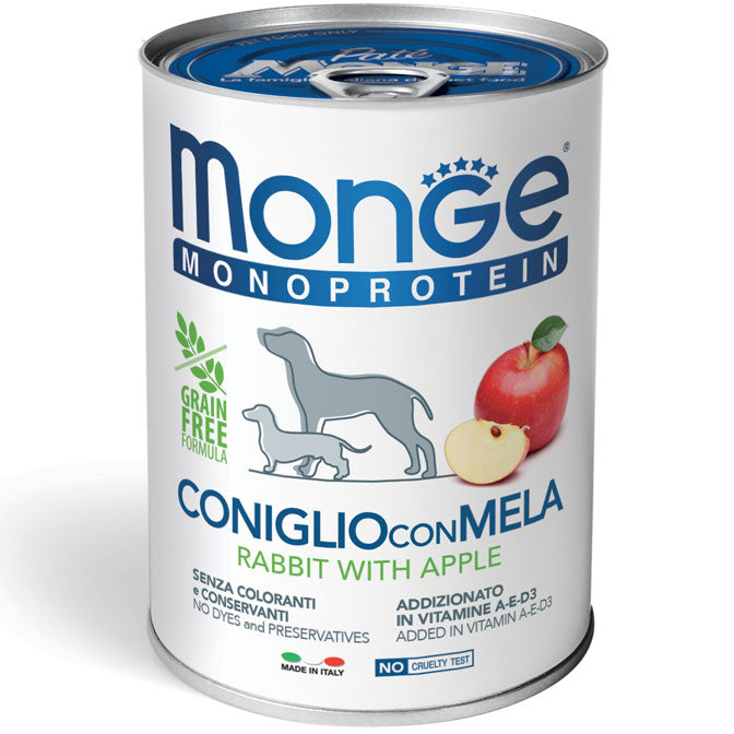 Monge Monoprotein Paté Coniglio con Mela 400 g x6pz