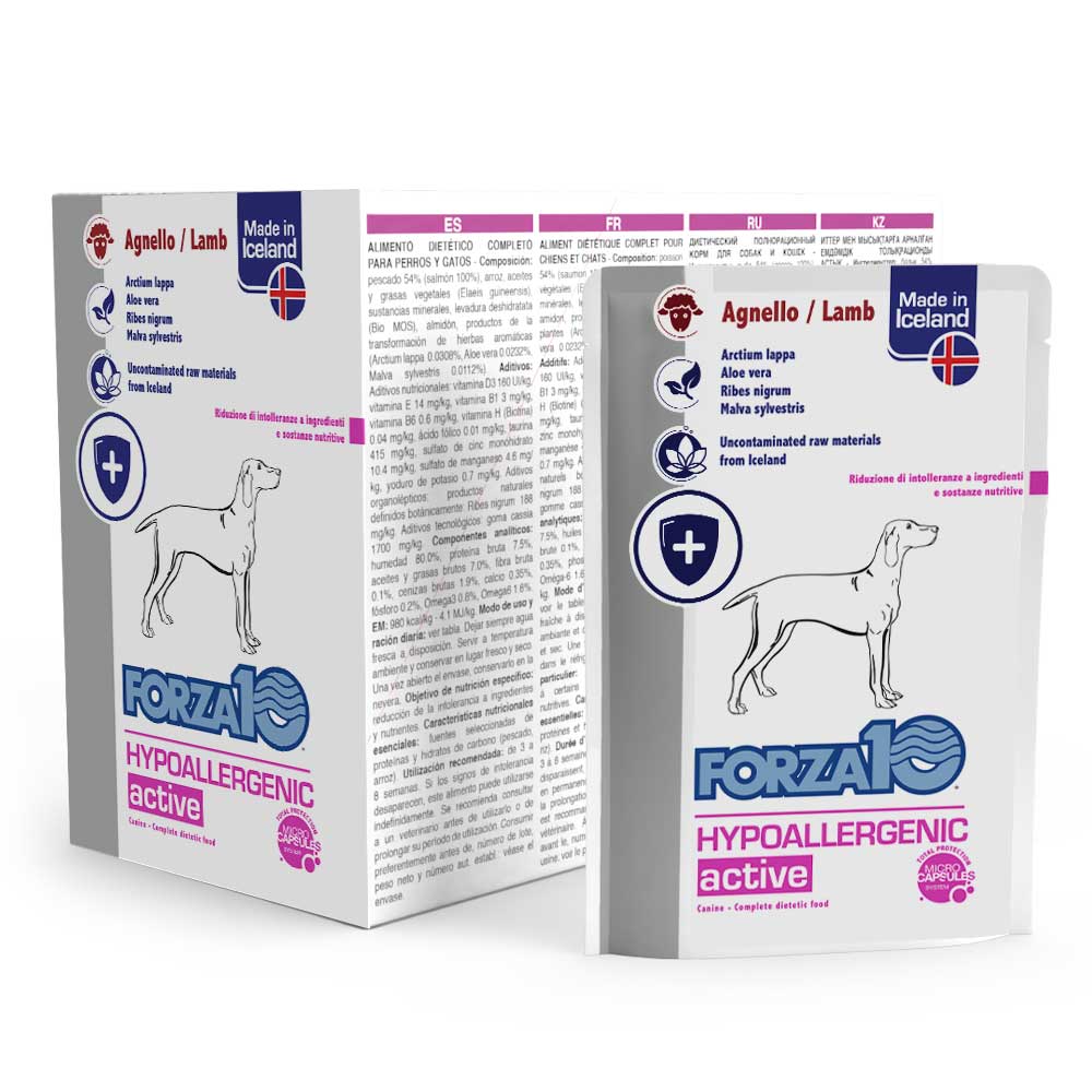 Hypoallergenic active - Agnello 100 gr x12pz