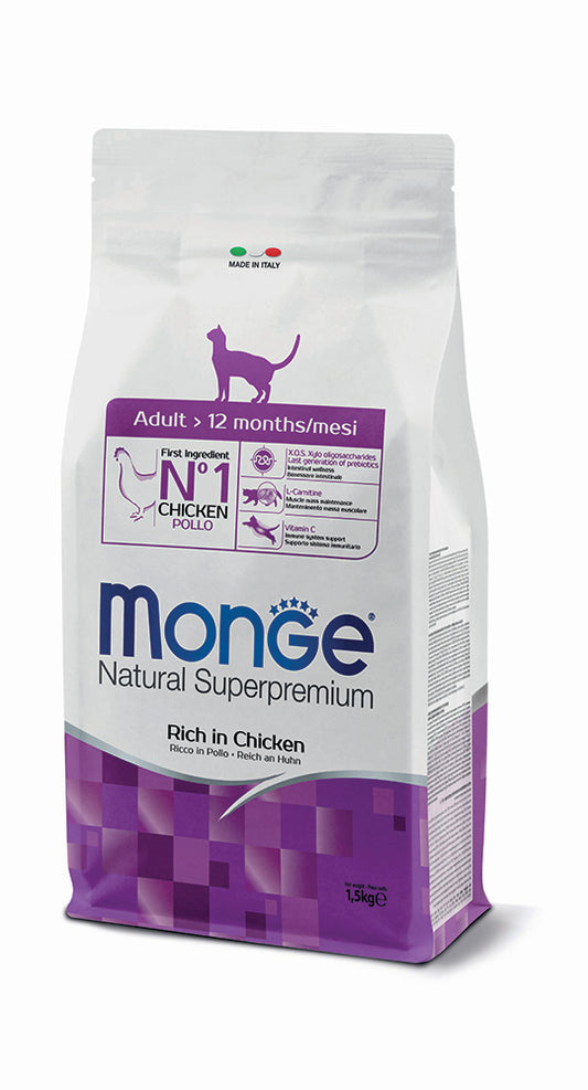 Monge Natural Superpremium Adult Ricco in Pollo 1,5 kg