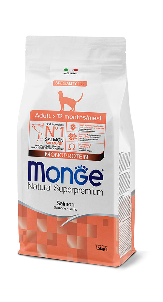 Monge Natural Superpremium Adult Monoprotein – Salmone 10 kg