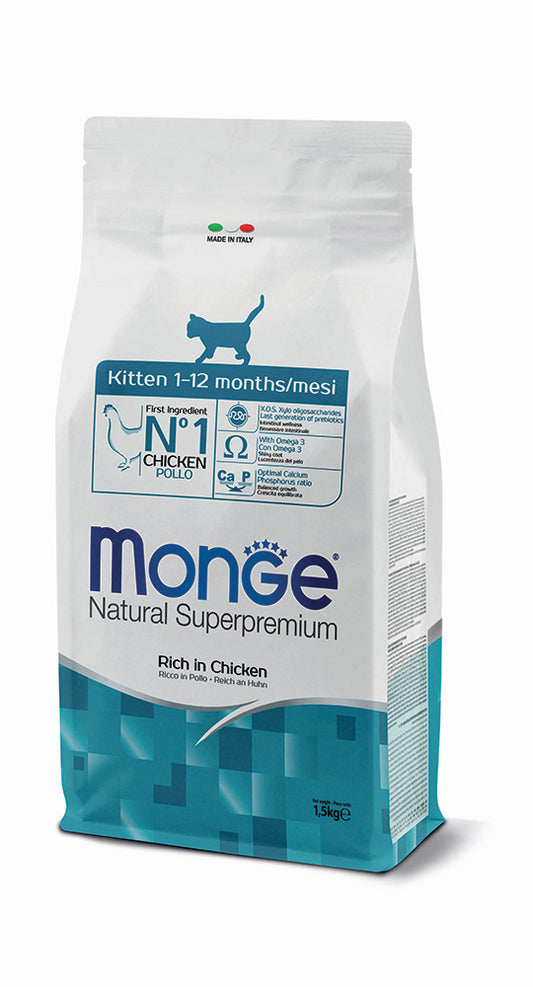 Monge Natural Superpremium Kitten Ricco in Pollo 1,5 kg