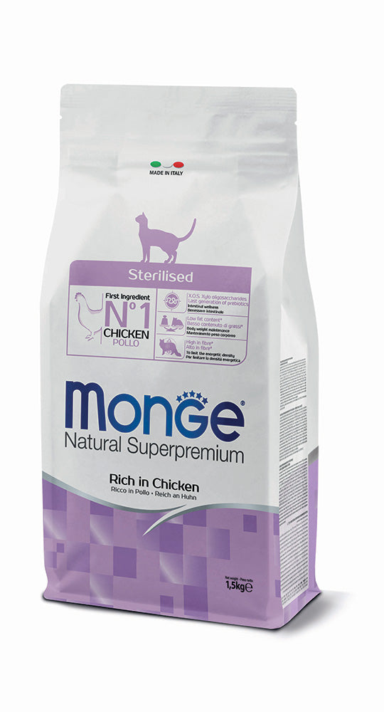 Monge Natural Superpremium Sterilised Ricco in Pollo 1,5 kg